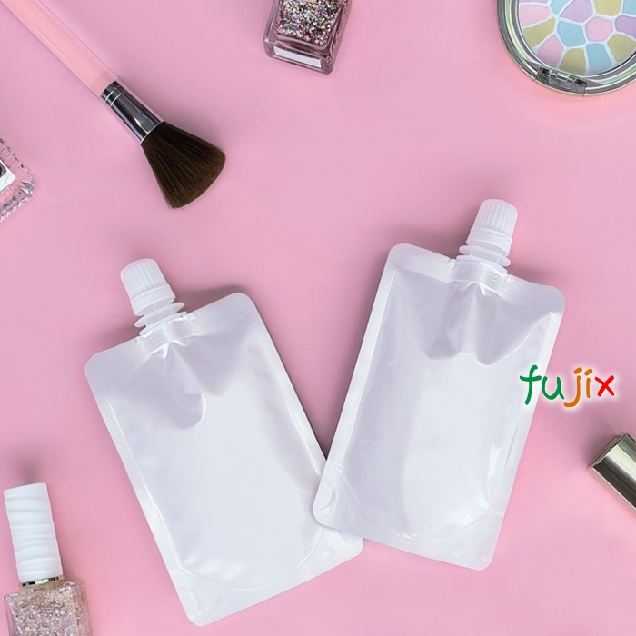 DP10-TW0100 夢パック スパウトパウチ(キャップ付) スタンド袋 90×120(27)mm 900枚／ケース スパウト口内径10mm 食品OK 日本製 カウパック