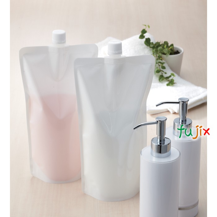 DP16-TW0700 夢パック スパウトパウチ(キャップ付) スタンド袋 130×250(38)mm 600枚／ケース スパウト口内径16mm 食品OK 日本製 カウパック