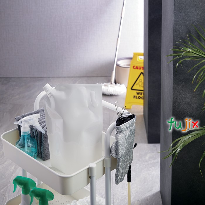 DP16-TW2700C 夢パック スパウトパウチ(キャップ付) スタンド袋 250×320(59.5)mm 300枚／ケース スパウト口内径16mm 食品OK 日本製 カウパック