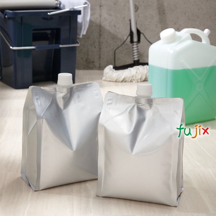 DP21-GA2000 夢パック スパウトパウチ(キャップ付) ガゼット袋 165×110×290mm 400枚／ケース スパウト口内径21mm 食品OK 日本製 カウパック