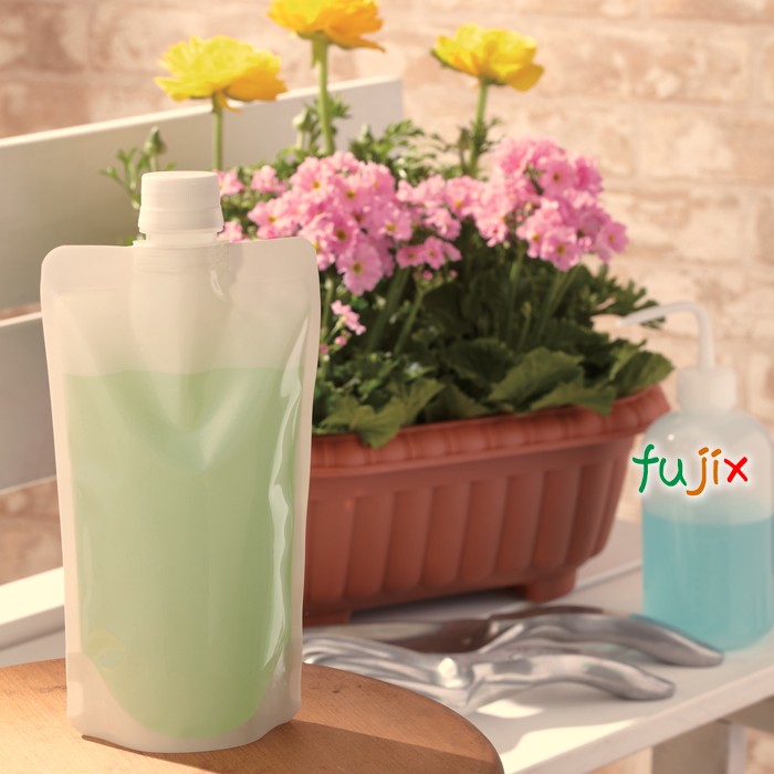 DP21-TW0100 夢パック スパウトパウチ(キャップ付) スタンド袋 100×120(29)mm 800枚／ケース スパウト口内径21mm 食品OK 日本製 カウパック