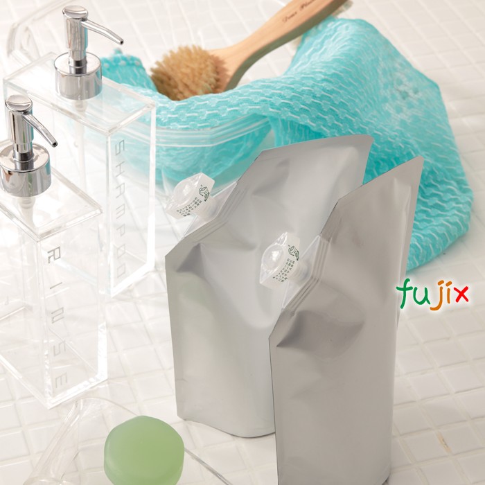 DPA-0500 夢パック スパウトパウチ(キャップ付) スタンド袋 140×220(41)mm 600枚／ケース スパウト口内径11mm 食品OK 日本製 カウパック