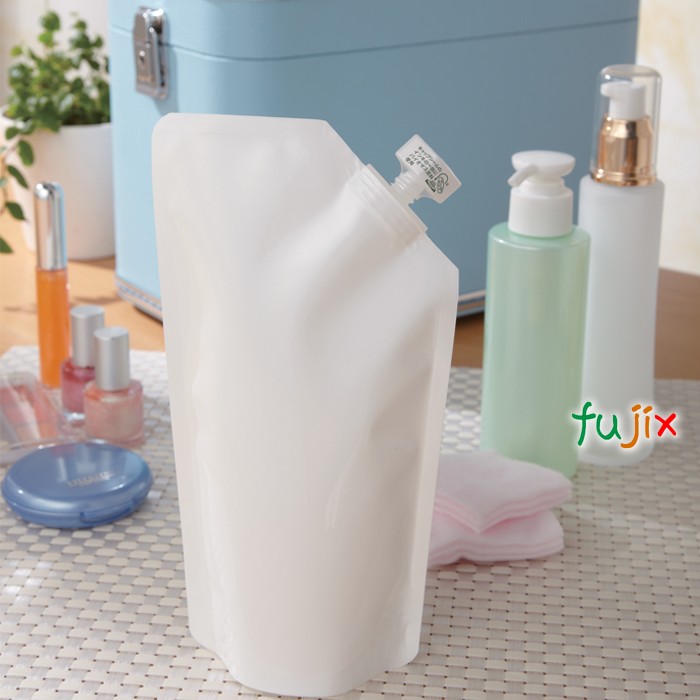 DPW-1700 夢パック スパウトパウチ(キャップ付) スタンド袋 210×300(51.5)mm 400枚／ケース スパウト口内径11mm 食品OK 日本製 カウパック